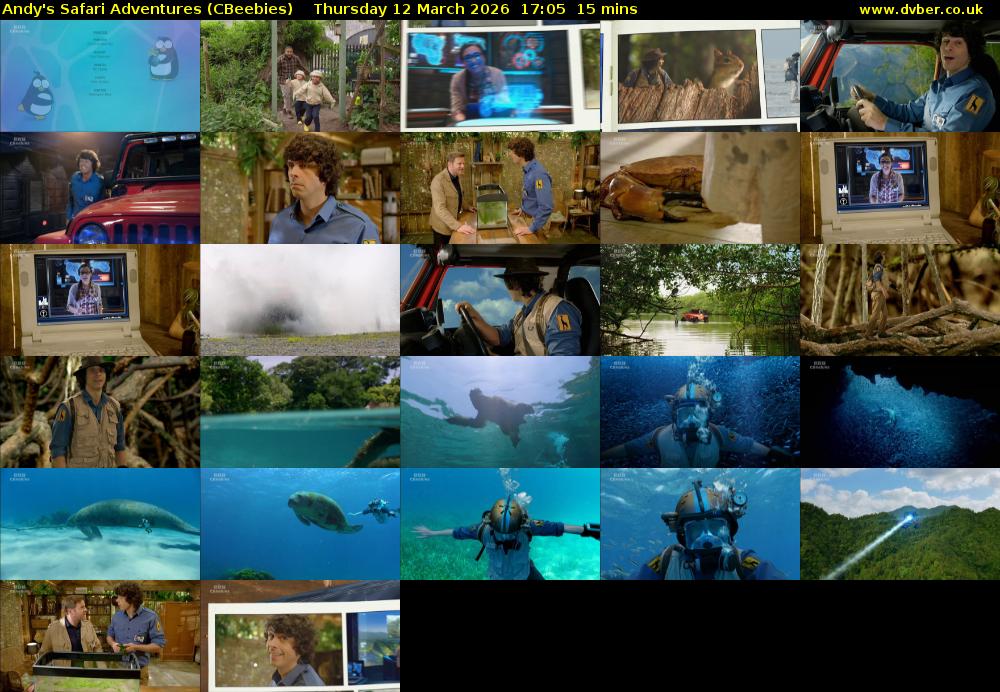 Andy's Safari Adventures (CBeebies) Thursday 12 March 2026 17:05 - 17:20