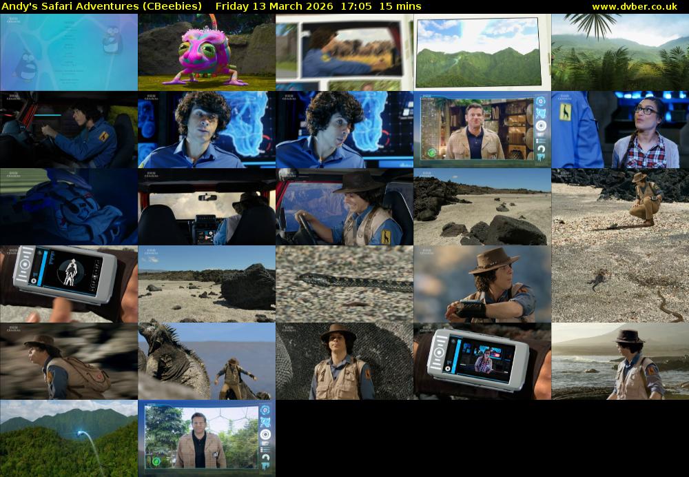 Andy's Safari Adventures (CBeebies) Friday 13 March 2026 17:05 - 17:20