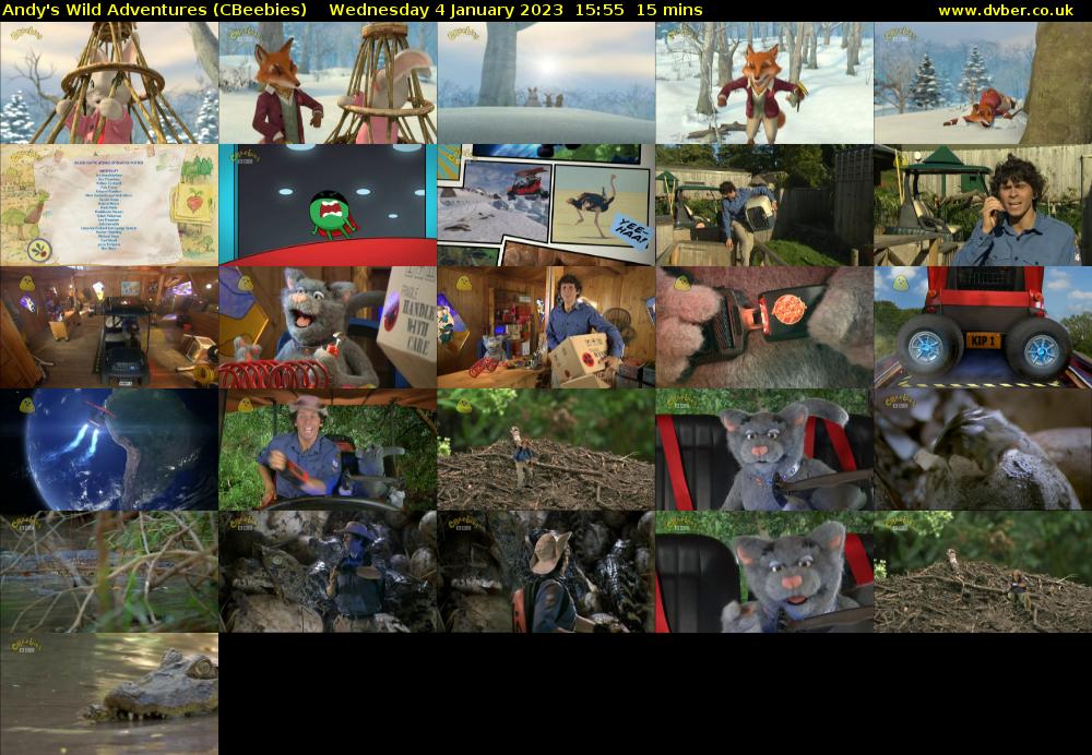 Andy's Wild Adventures (CBeebies) Wednesday 4 January 2023 15:55 - 16:10