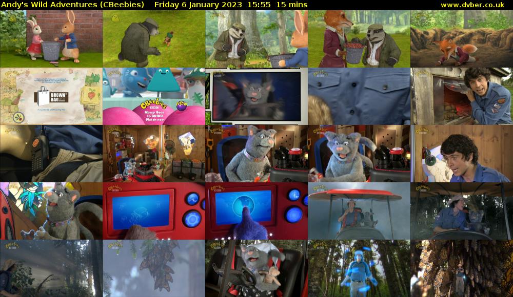 Andy's Wild Adventures (CBeebies) Friday 6 January 2023 15:55 - 16:10