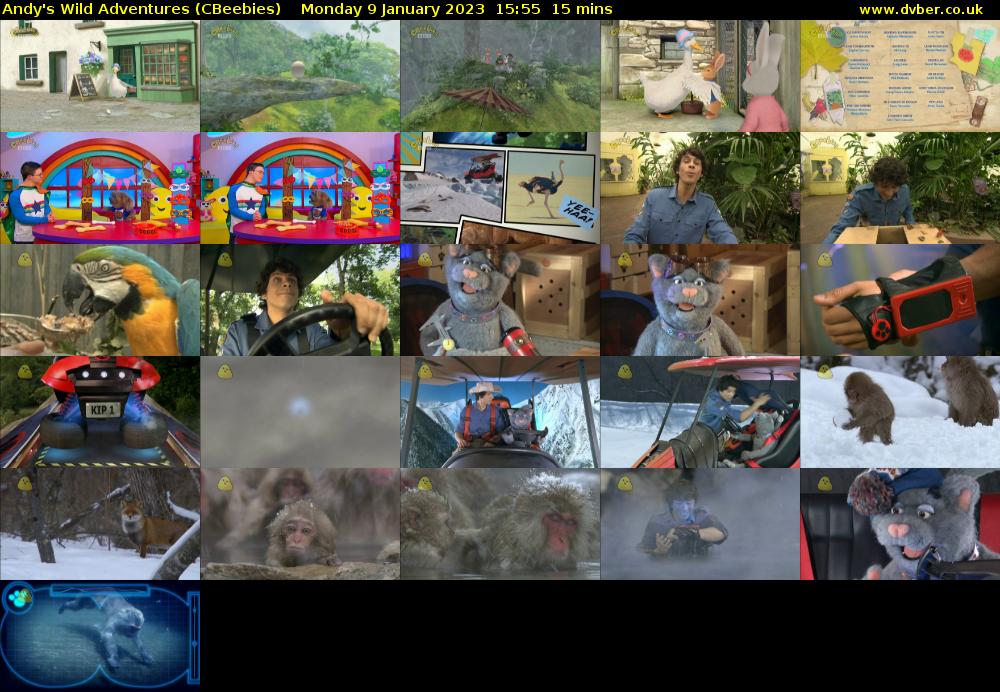 Andy's Wild Adventures (CBeebies) Monday 9 January 2023 15:55 - 16:10