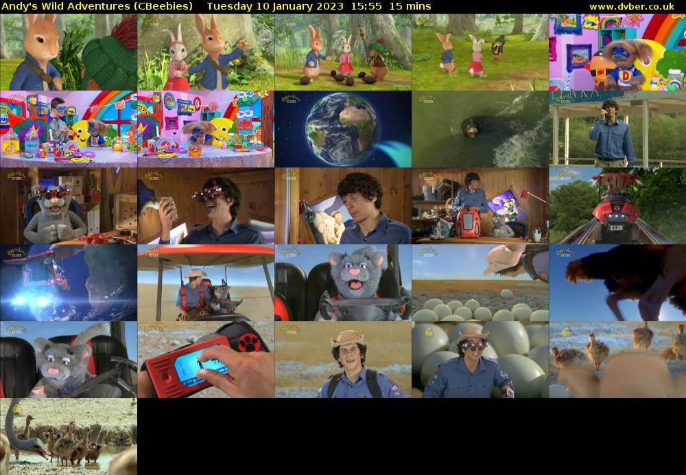 Andy's Wild Adventures (CBeebies) Tuesday 10 January 2023 15:55 - 16:10