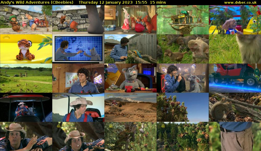 Andy's Wild Adventures (CBeebies) Thursday 12 January 2023 15:55 - 16:10
