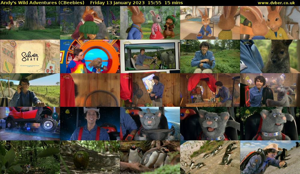Andy's Wild Adventures (CBeebies) Friday 13 January 2023 15:55 - 16:10