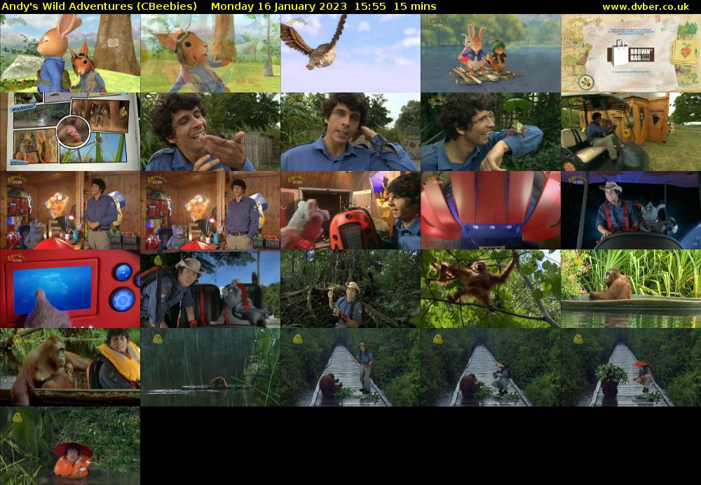 Andy's Wild Adventures (CBeebies) Monday 16 January 2023 15:55 - 16:10