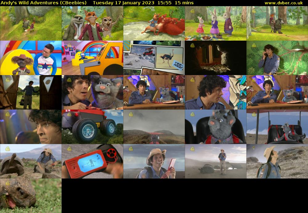 Andy's Wild Adventures (CBeebies) Tuesday 17 January 2023 15:55 - 16:10