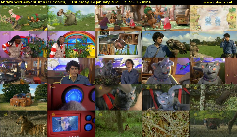 Andy's Wild Adventures (CBeebies) Thursday 19 January 2023 15:55 - 16:10