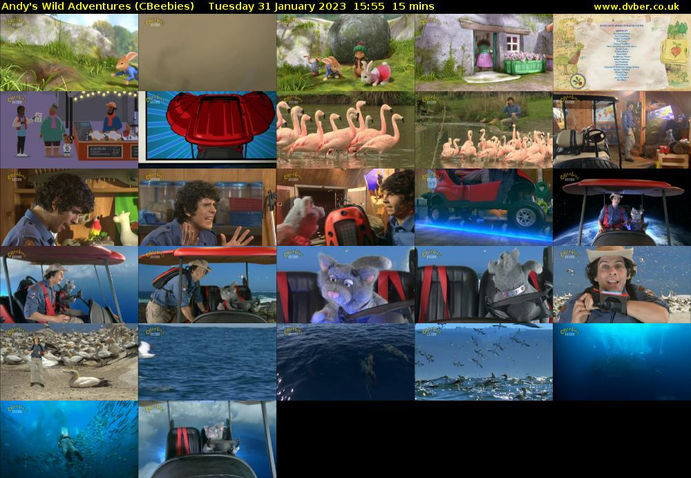 Andy's Wild Adventures (CBeebies) Tuesday 31 January 2023 15:55 - 16:10