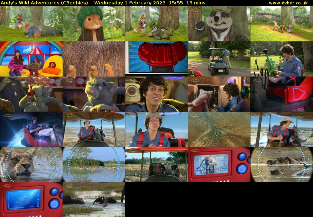 Andy's Wild Adventures (CBeebies) Wednesday 1 February 2023 15:55 - 16:10