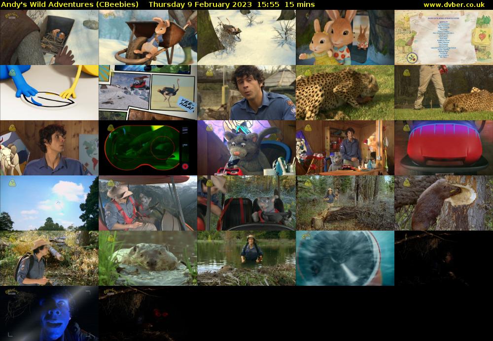 Andy's Wild Adventures (CBeebies) Thursday 9 February 2023 15:55 - 16:10