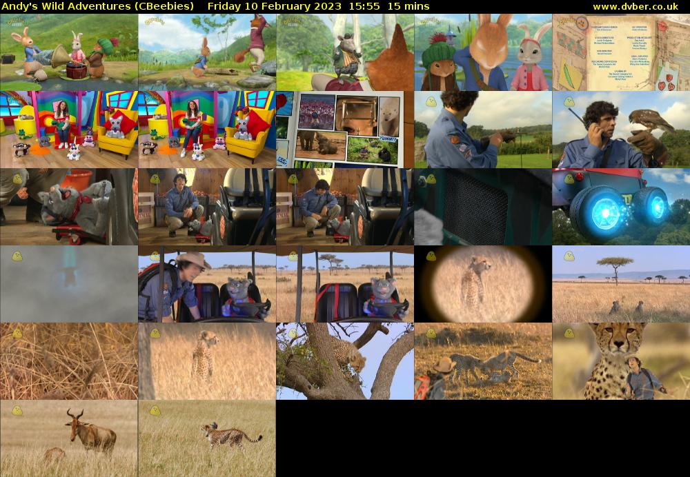 Andy's Wild Adventures (CBeebies) Friday 10 February 2023 15:55 - 16:10