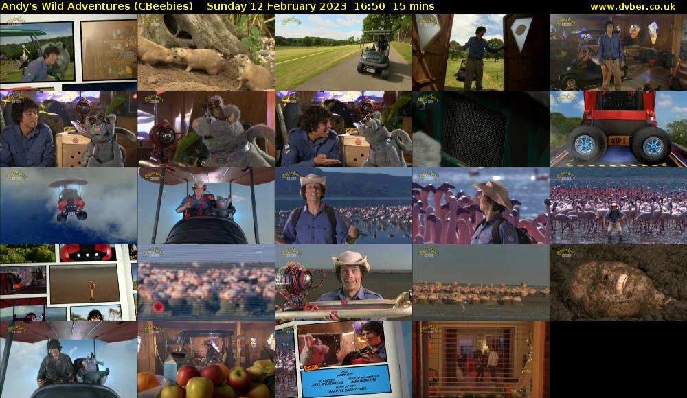 Andy's Wild Adventures (CBeebies) Sunday 12 February 2023 16:50 - 17:05