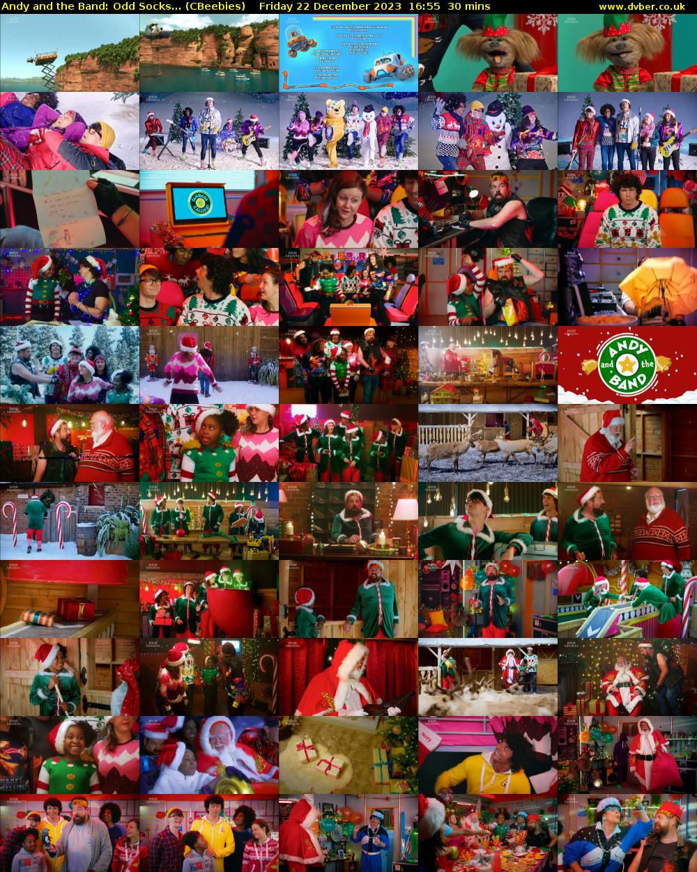 Andy and the Band: Odd Socks... (CBeebies) Friday 22 December 2023 16:55 - 17:25