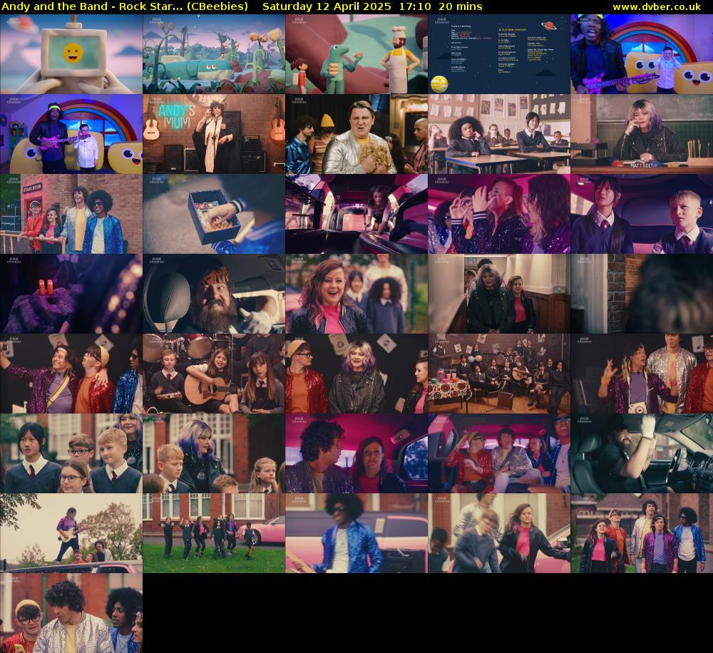 Andy and the Band - Rock Star... (CBeebies) Saturday 12 April 2025 17:10 - 17:30