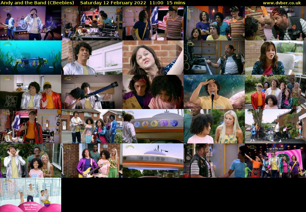 Andy and the Band (CBeebies) Saturday 12 February 2022 11:00 - 11:15