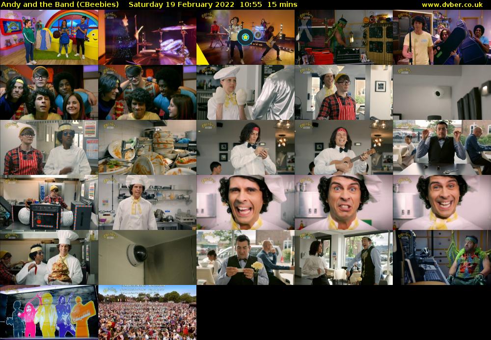 Andy and the Band (CBeebies) Saturday 19 February 2022 10:55 - 11:10