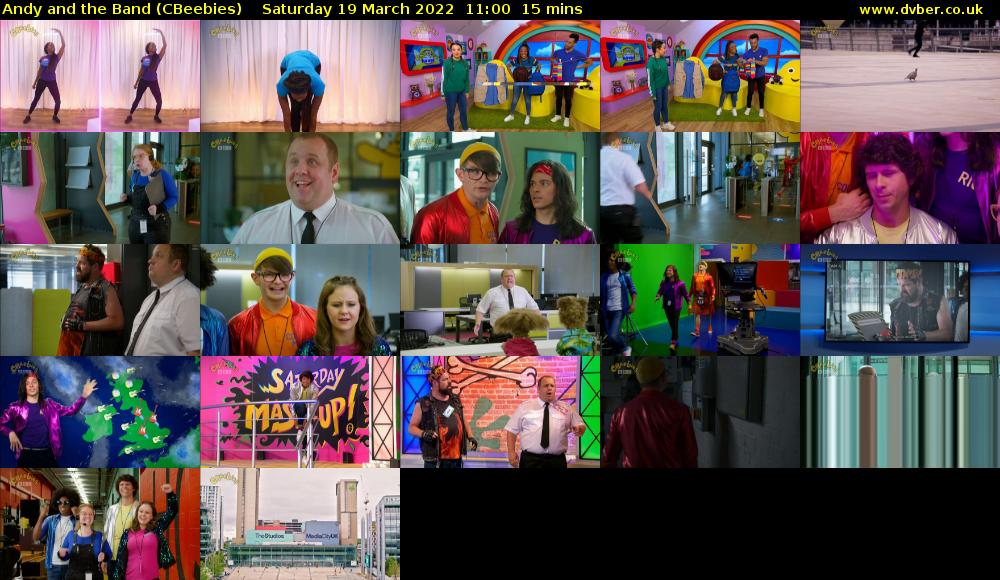 Andy and the Band (CBeebies) Saturday 19 March 2022 11:00 - 11:15