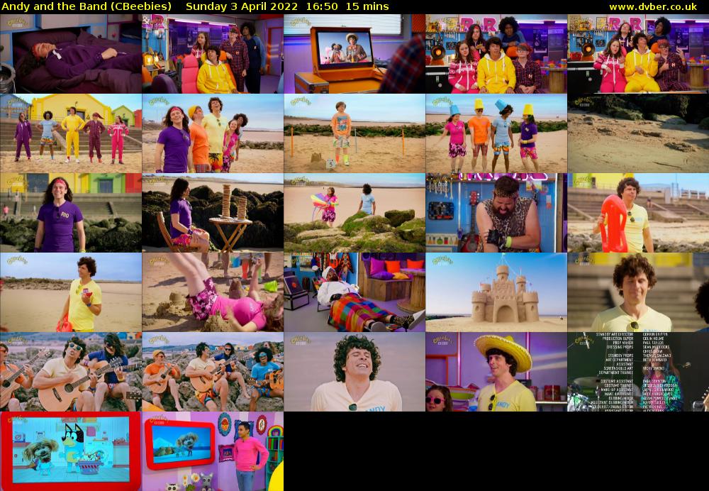 Andy and the Band (CBeebies) Sunday 3 April 2022 16:50 - 17:05