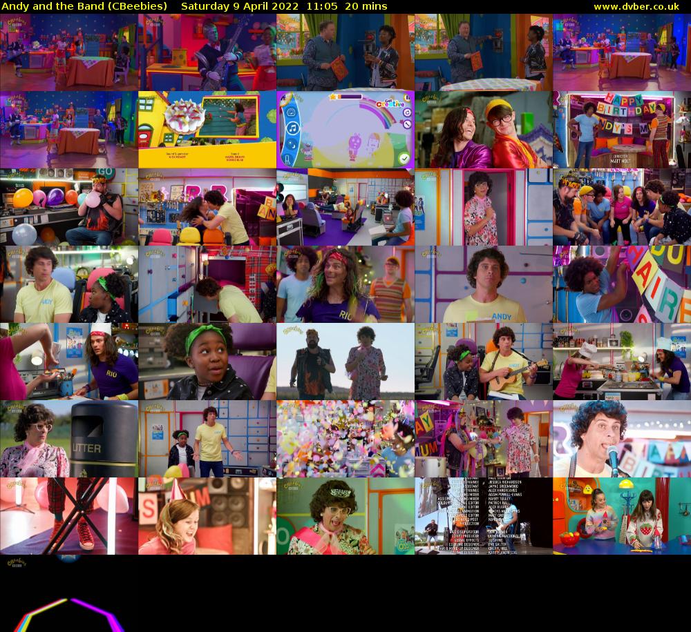 Andy and the Band (CBeebies) Saturday 9 April 2022 11:05 - 11:25