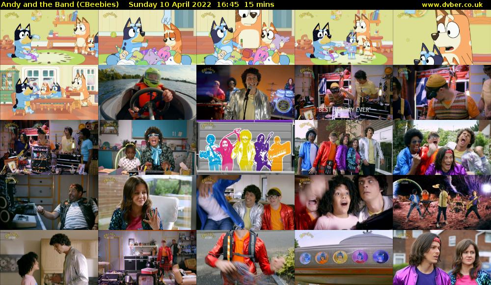 Andy and the Band (CBeebies) Sunday 10 April 2022 16:45 - 17:00