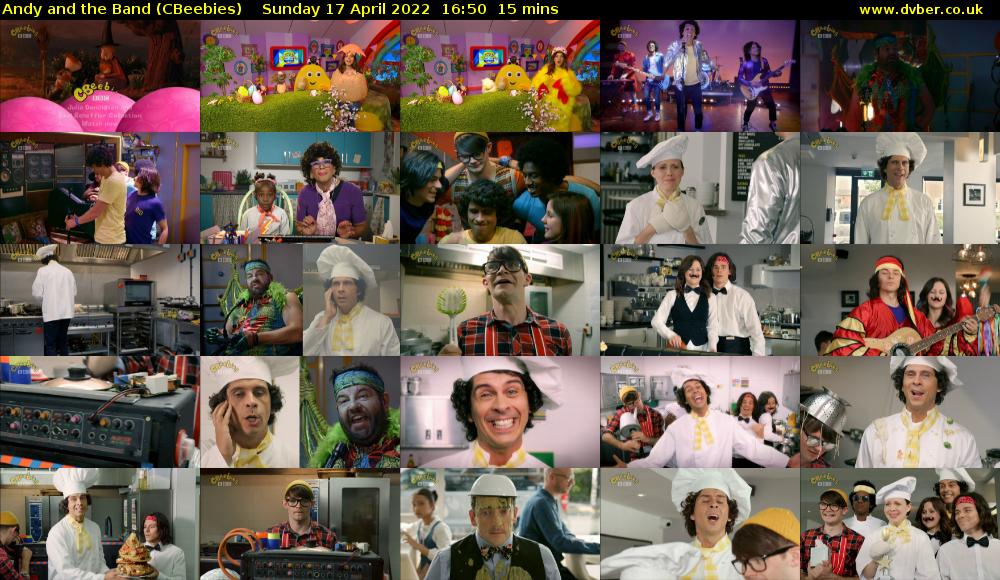 Andy and the Band (CBeebies) Sunday 17 April 2022 16:50 - 17:05
