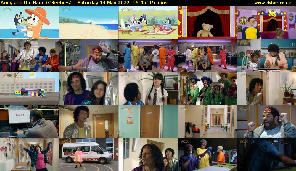 Andy and the Band (CBeebies) Saturday 14 May 2022 16:45 - 17:00