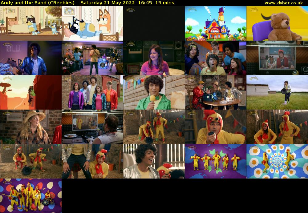 Andy and the Band (CBeebies) Saturday 21 May 2022 16:45 - 17:00