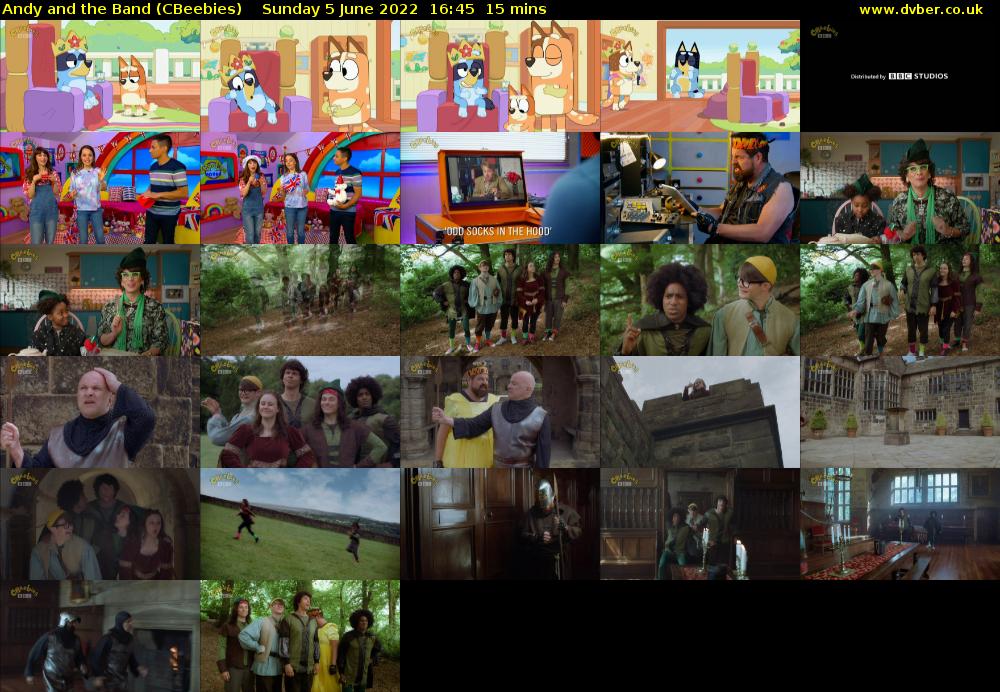 Andy and the Band (CBeebies) Sunday 5 June 2022 16:45 - 17:00