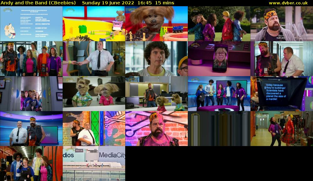 Andy and the Band (CBeebies) Sunday 19 June 2022 16:45 - 17:00