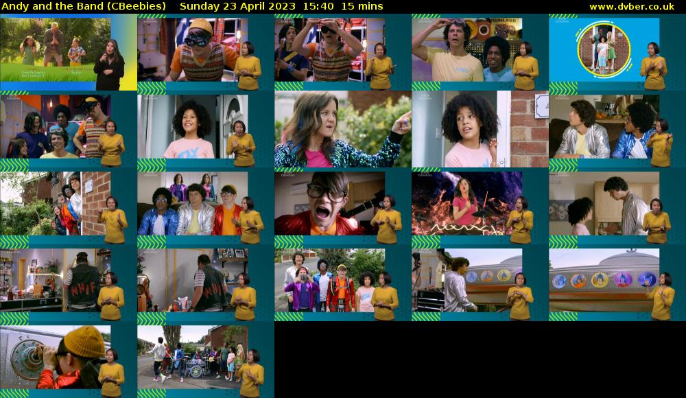 Andy and the Band (CBeebies) Sunday 23 April 2023 15:40 - 15:55