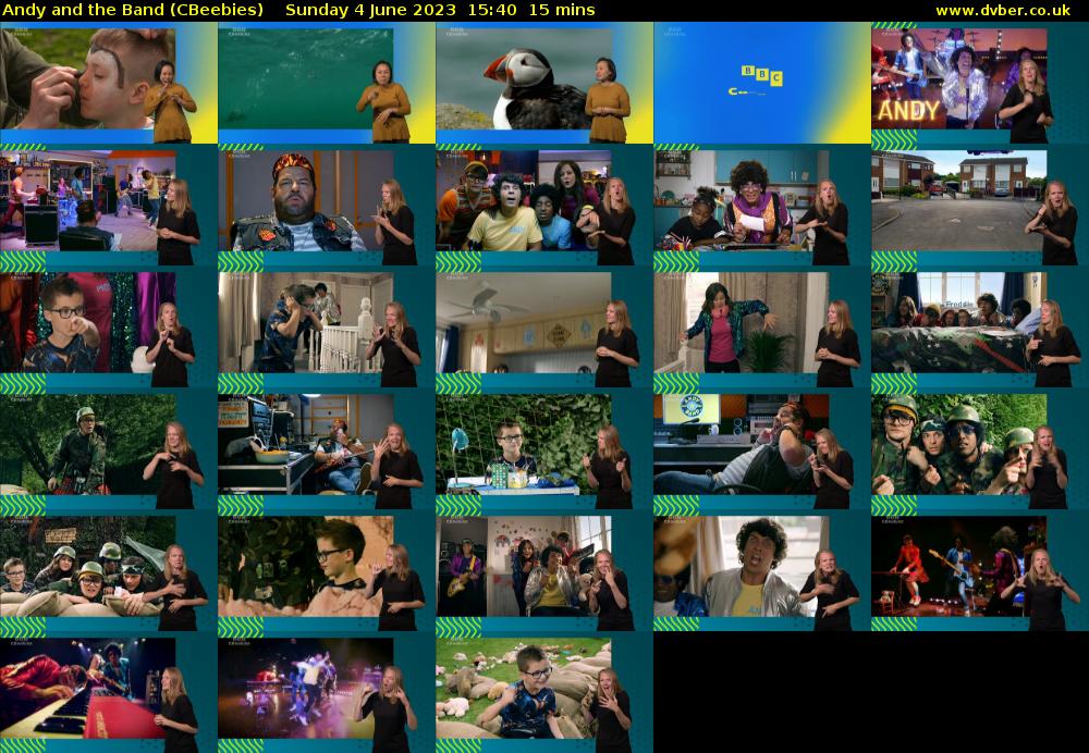 Andy and the Band (CBeebies) Sunday 4 June 2023 15:40 - 15:55