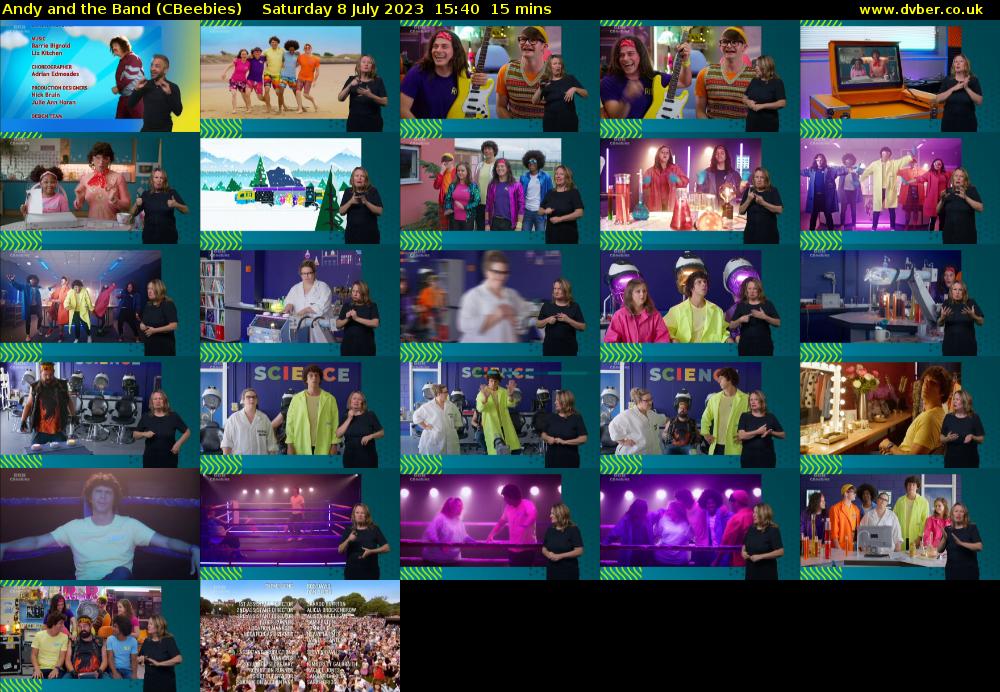 Andy and the Band (CBeebies) Saturday 8 July 2023 15:40 - 15:55