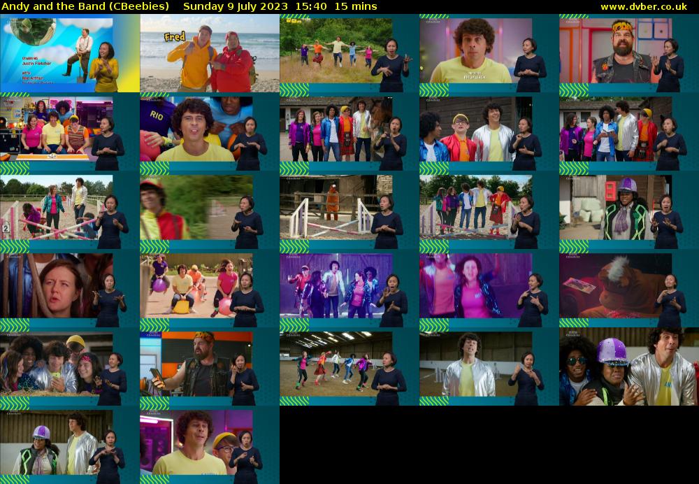 Andy and the Band (CBeebies) Sunday 9 July 2023 15:40 - 15:55