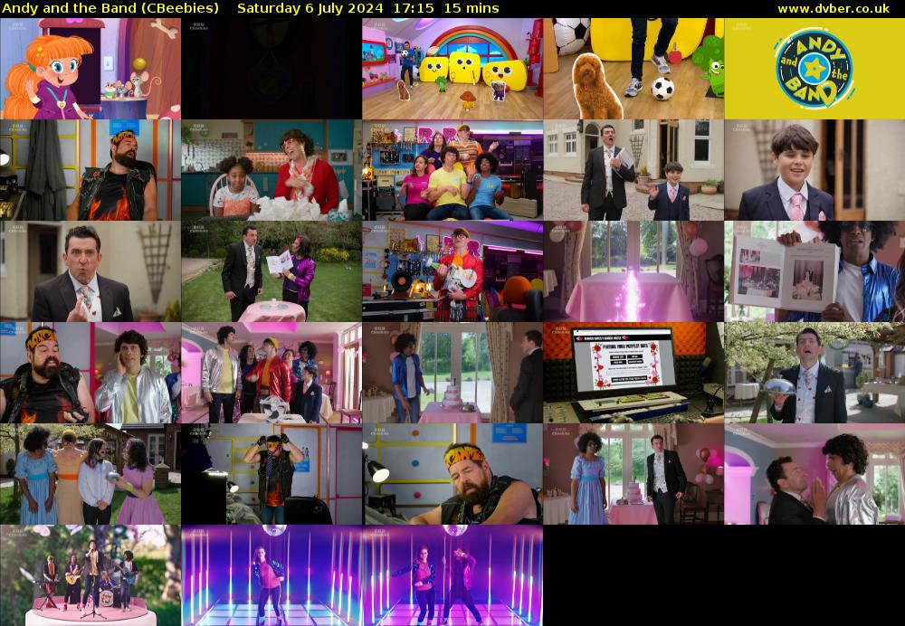 Andy and the Band (CBeebies) Saturday 6 July 2024 17:15 - 17:30