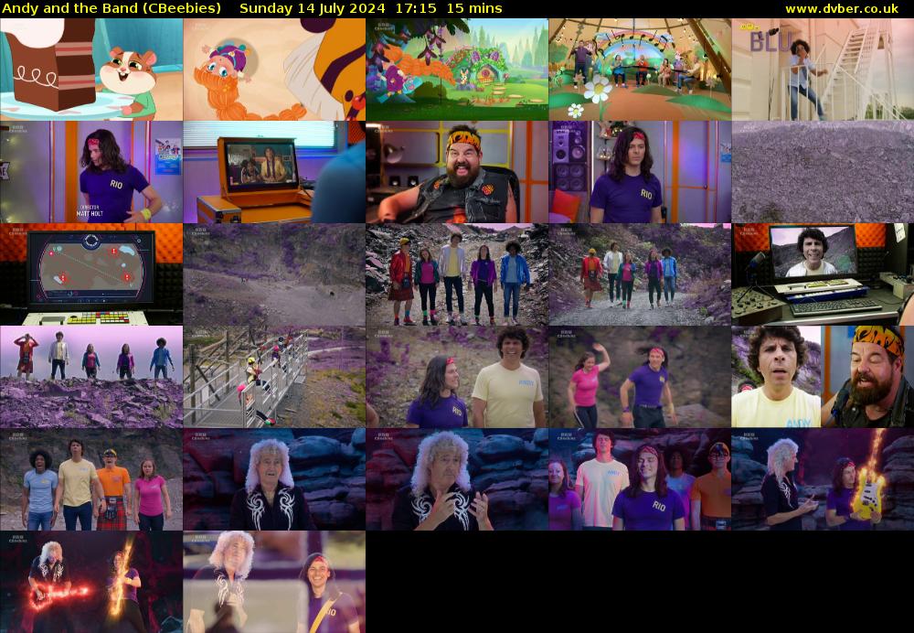 Andy and the Band (CBeebies) Sunday 14 July 2024 17:15 - 17:30