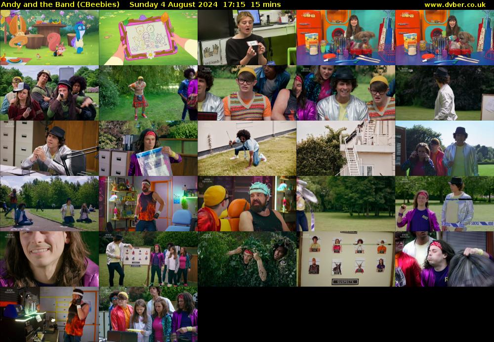 Andy and the Band (CBeebies) Sunday 4 August 2024 17:15 - 17:30