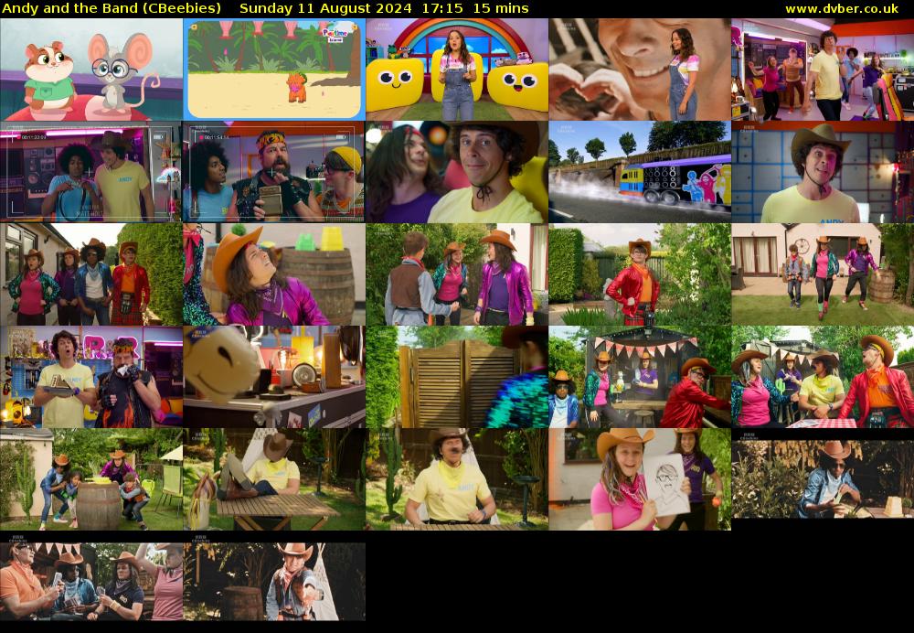 Andy and the Band (CBeebies) Sunday 11 August 2024 17:15 - 17:30