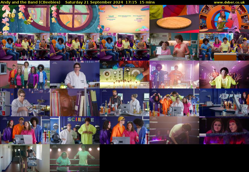 Andy and the Band (CBeebies) Saturday 21 September 2024 17:15 - 17:30
