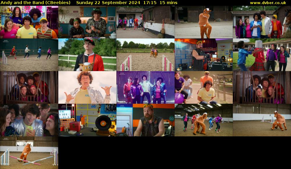Andy and the Band (CBeebies) Sunday 22 September 2024 17:15 - 17:30