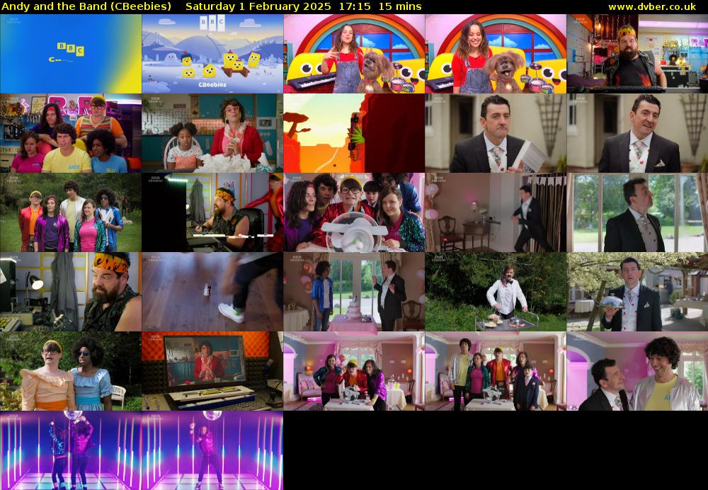 Andy and the Band (CBeebies) Saturday 1 February 2025 17:15 - 17:30
