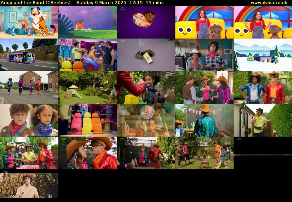 Andy and the Band (CBeebies) Sunday 9 March 2025 17:15 - 17:30