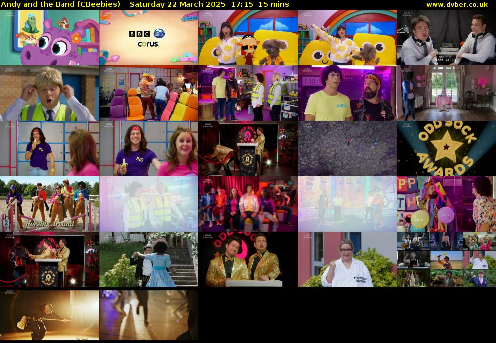 Andy and the Band (CBeebies) Saturday 22 March 2025 17:15 - 17:30