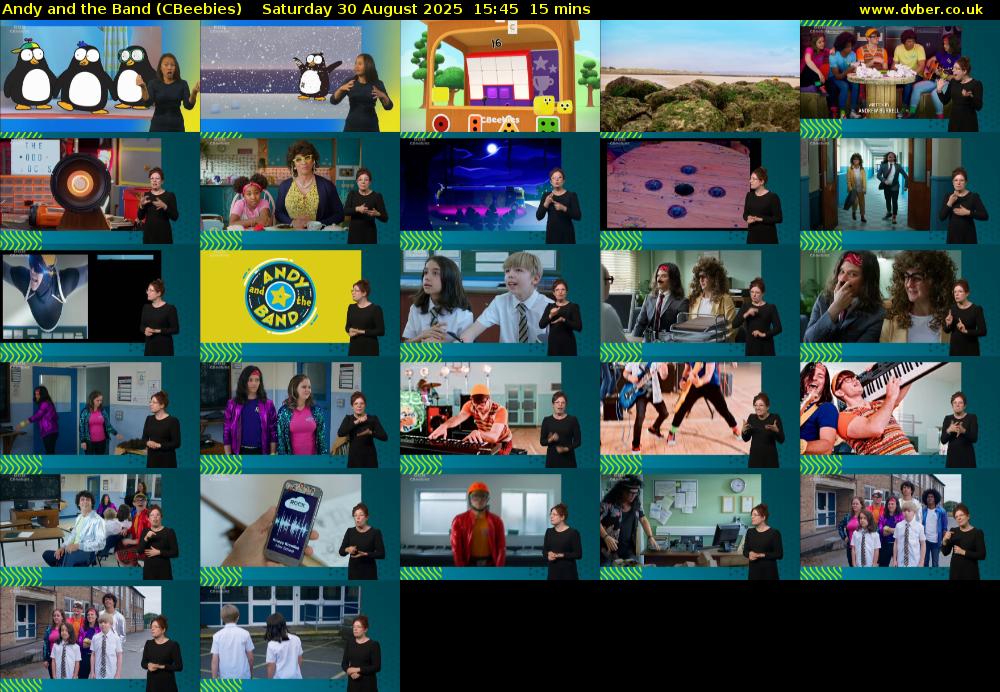 Andy and the Band (CBeebies) Saturday 30 August 2025 15:45 - 16:00