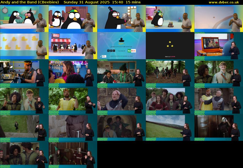 Andy and the Band (CBeebies) Sunday 31 August 2025 15:40 - 15:55