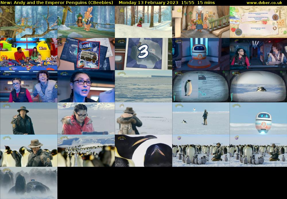 Andy and the Emperor Penguins (CBeebies) Monday 13 February 2023 15:55 - 16:10