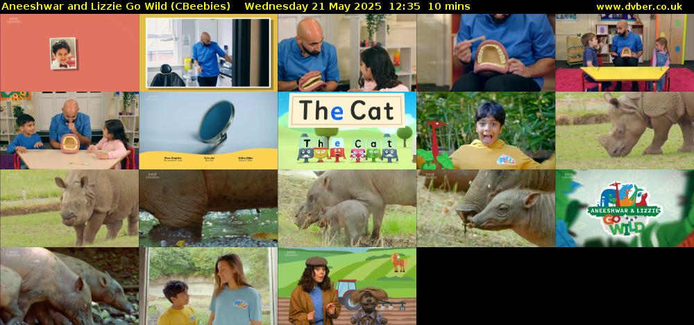 Aneeshwar and Lizzie Go Wild (CBeebies) Wednesday 21 May 2025 12:35 - 12:45
