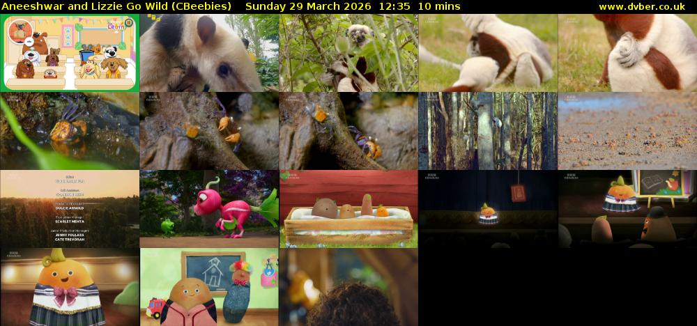Aneeshwar and Lizzie Go Wild (CBeebies) Sunday 29 March 2026 12:35 - 12:45