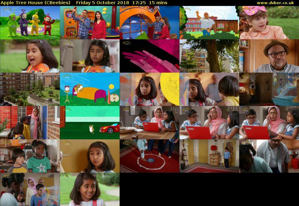 Apple Tree House (CBeebies) Friday 5 October 2018 17:25 - 17:40