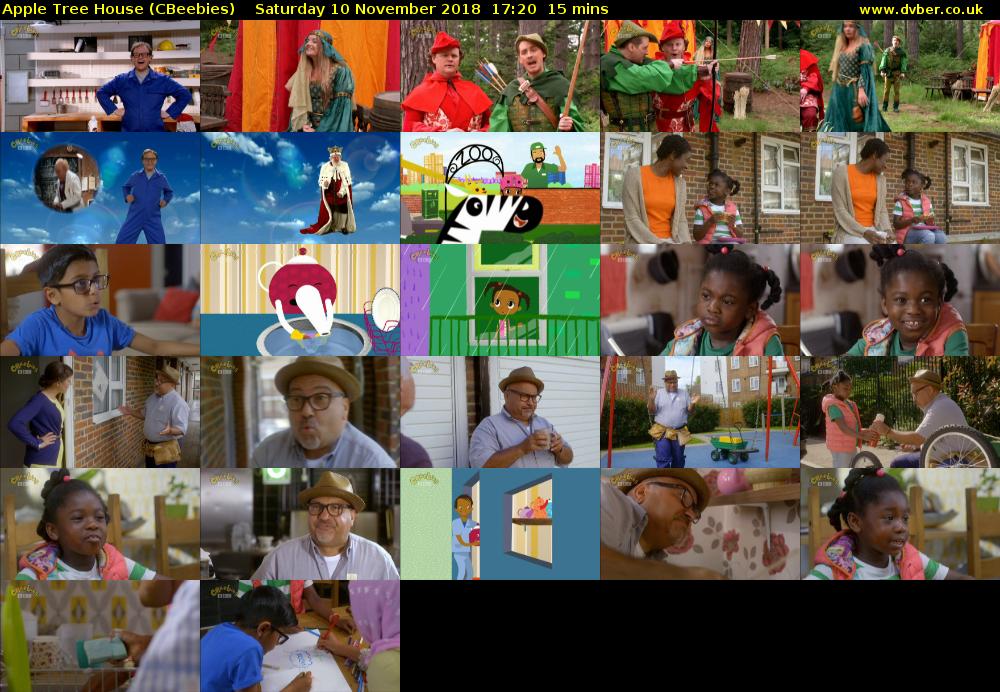Apple Tree House (CBeebies) Saturday 10 November 2018 17:20 - 17:35