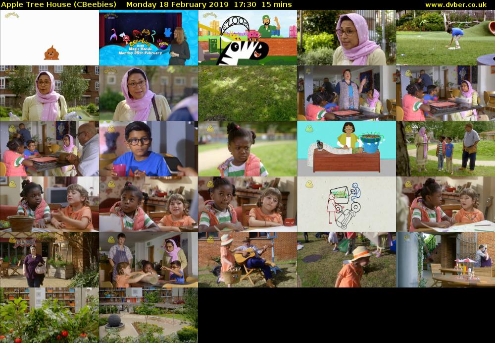 Apple Tree House (CBeebies) Monday 18 February 2019 17:30 - 17:45